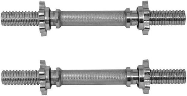 Par Barra Maciça 40cm Halteres Rosca Dumbell
